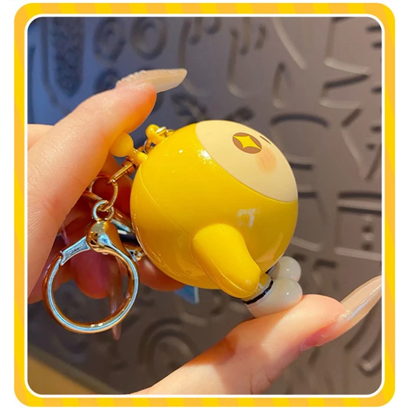 Hot Sale Cartoon Games Eggy Party Series Keychain 4 Styles Creative Voice Keychain Voice Doll Keychain Backpack Pendant Toys