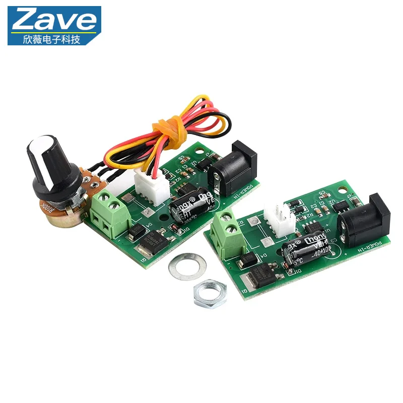 CCMmini Micro PWM DC Motor Speed Controller (6V/12V/24V Universal, 3A, Compact Speed Control Board)