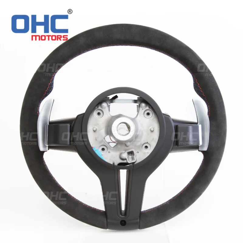 For BMW 3 Series GT, 4 Series, 2 Series, 1 Series, X1, M3, M5 car modification LED suede steering wheel