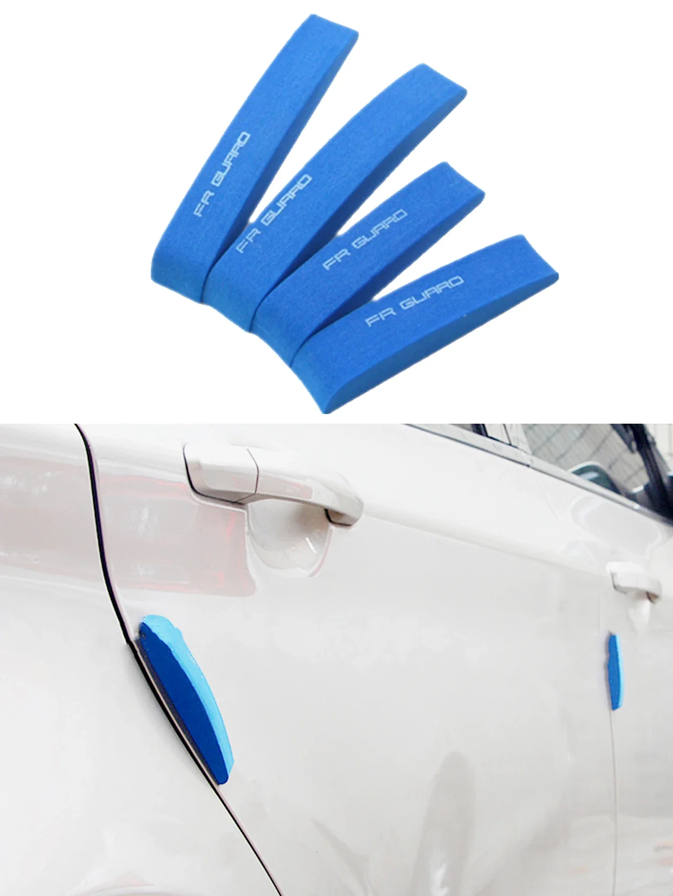 

4Pcs Automobile Anti-collision Strip, Blue Thickened EVA Foam Anti-collision Protective Sticker
