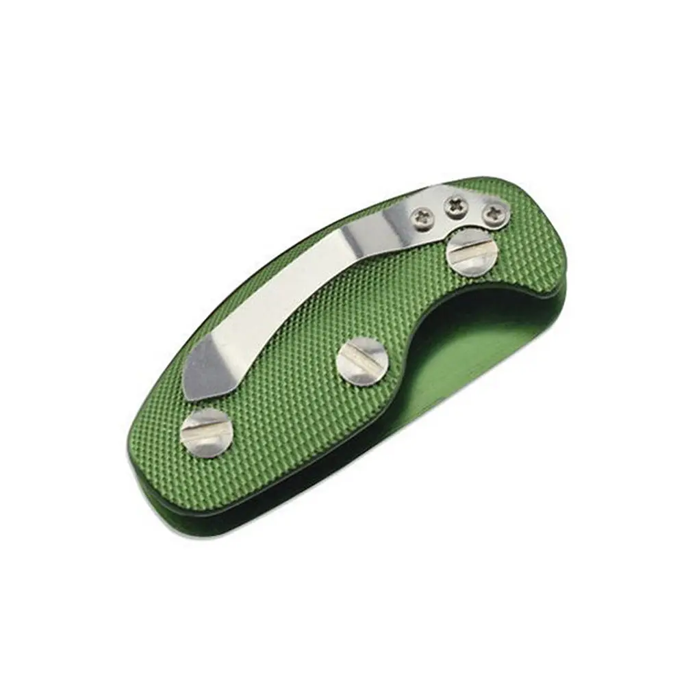 3Pcs Key Holder Aluminum Alloy Organizer Compact Foldable Mini Key Ring Folder Clips Green Orange Black Lightweight
