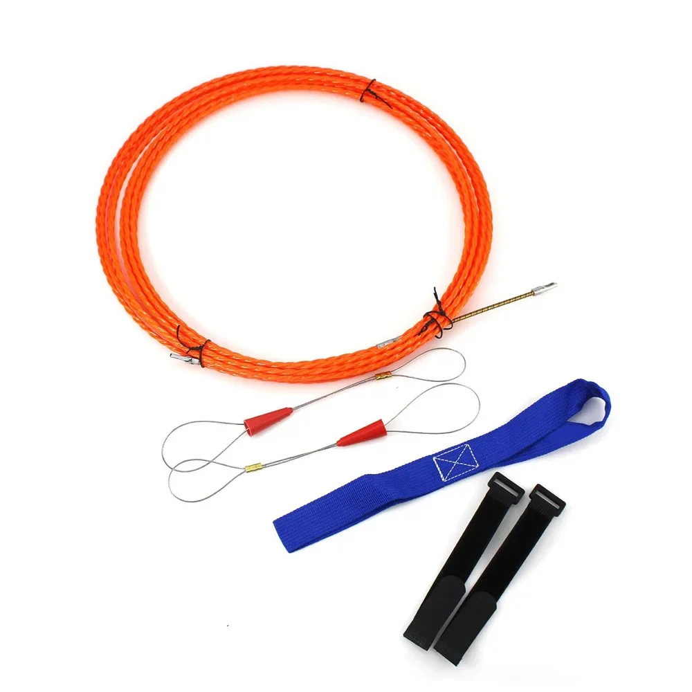 Polyester Fish Tape Wire Puller Kit 10 20 30 50 Meter Lengths for Cable Pulling in Electrical and Construction Projects