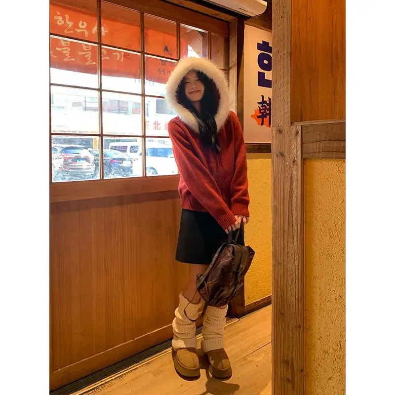 

Cardigans Normal Sweaters Womens Winter Chunky Embroidered Slit Sequined Floral Panelled High-Grade Kintted Printed Trendy Daily