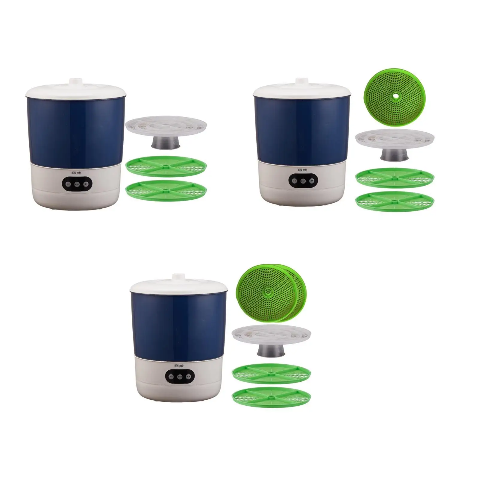 

Машина для производства ростков фасоли, 2-слойная бытовая машина с распылителем на 360 градусов, интеллектуальная большая емкость, 3 сезонных режима, наборы ростков семян