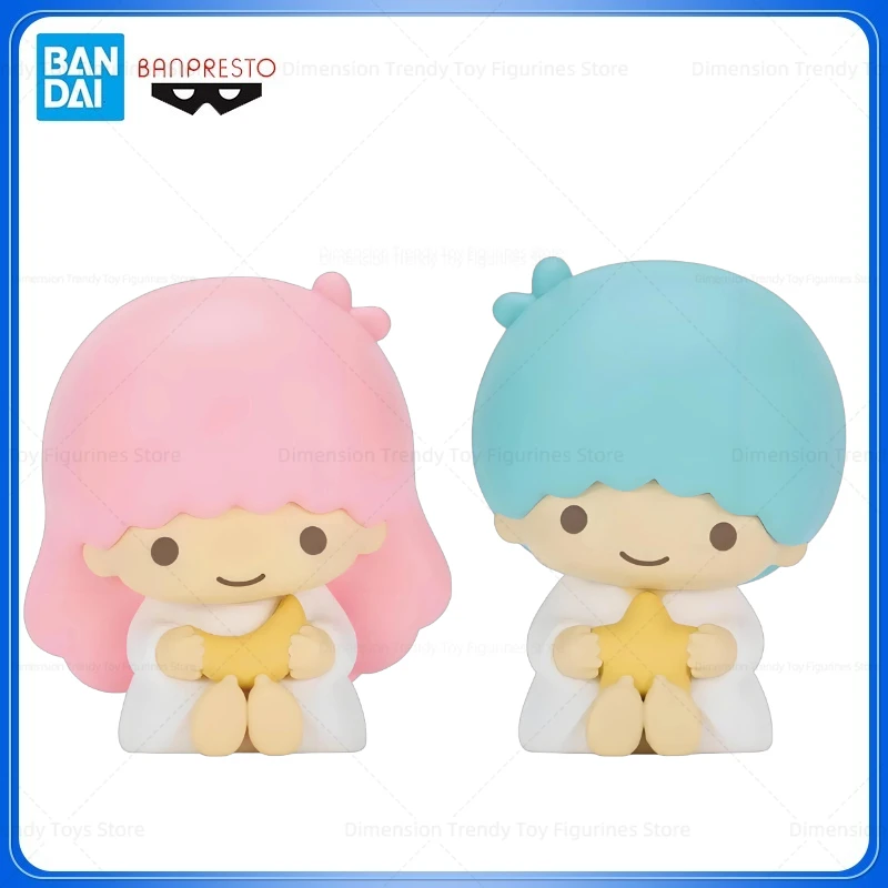 

В наличии: Оригинальные фигурки Bandai Banpresto Little Twin Stars Sofvimates Lala Kiki из ПВХ, коллекционные игрушки, подарки DT