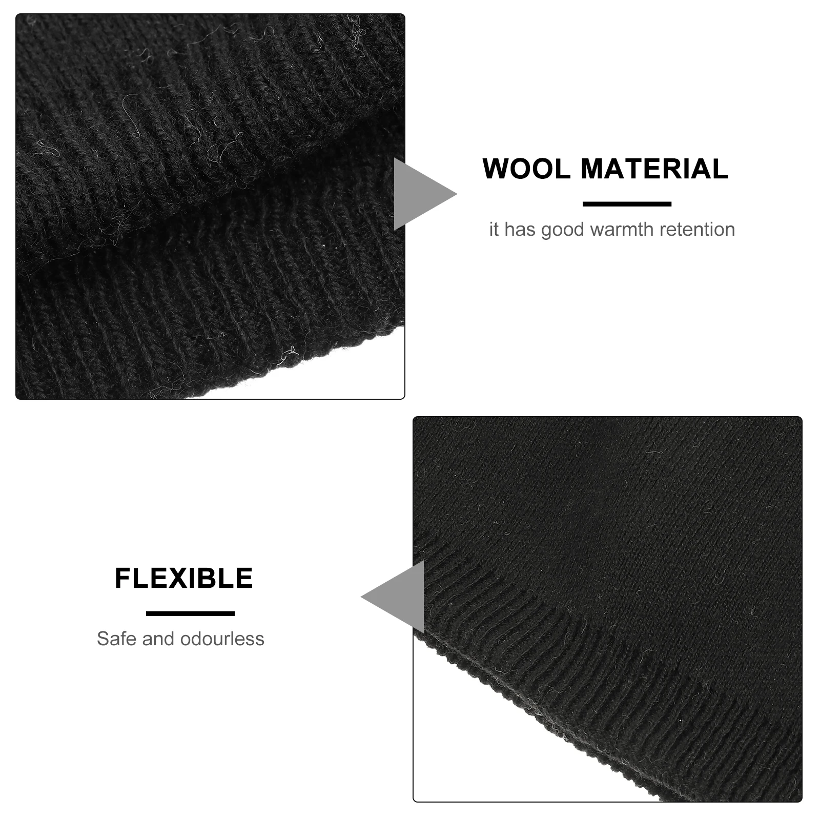 

Warm Solid Lightweight Foldable Ladies Cap Adult Knitted Adult Women Wool Winter Knitted Cap Winter Hat Hat