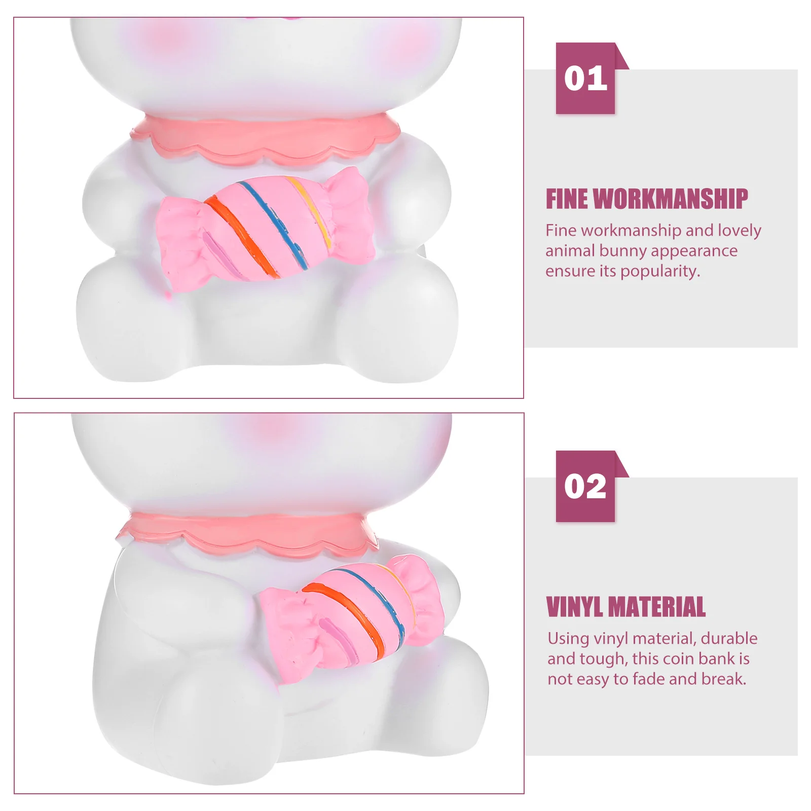 

Lovely Money Saving Bank Decorative Coin Holder Perfect Gift for Kids Tabletop Decoration Educational Use Kid Room Coin Bank