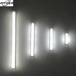AITHEA Rechargeable LED Motion Sensor Night Light Under Cabinet Cordless Lamp for Kitchen Wardrobe Bedside Strip Bar Light