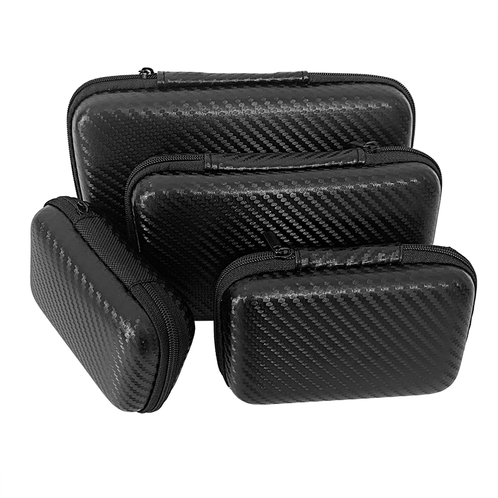 Car Storage Bag Car Terminal Removal  Repair Tool Kit Organizer Bag Multiple Sizes Carbon Fiber Pattern With Zipper