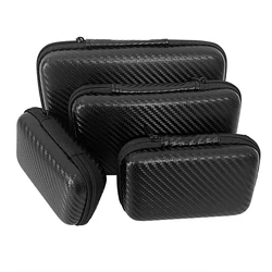 Car Storage Bag Car Terminal Removal Repair Tool Kit Organizer Bag Multiple Sizes Carbon Fiber Pattern With Zipper