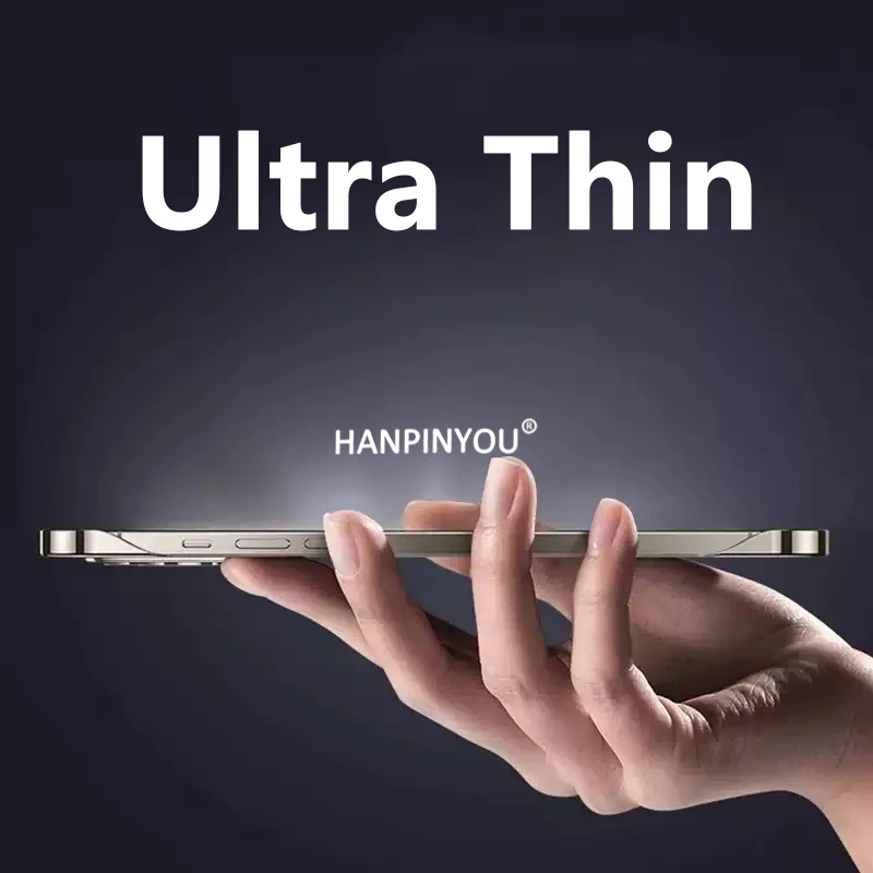 حافظة شفافة بدون إطار مطلية فاخرة لهاتف أبل آيفون 17 برو ماكس 17 إير رفيعة للغاية لحماية الكاميرا غطاء صلب من البولي كربونات #5