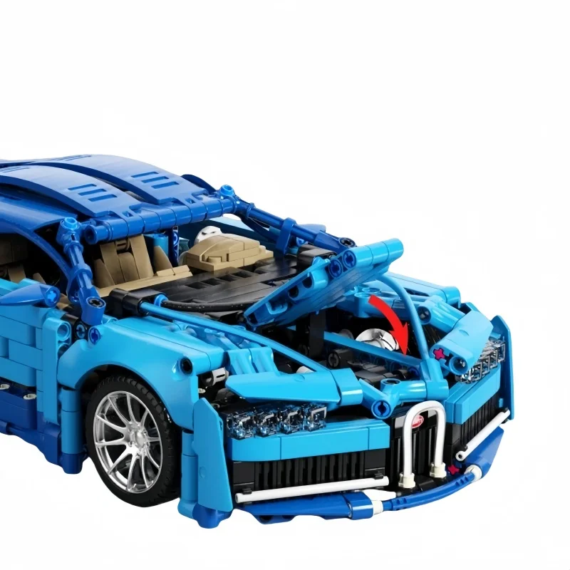 1200+PCS MOC Technical Green Pink Blue Racing Car Building Block Model Sports City Vehicle Assemble Bricks Toys For Boys Gifts