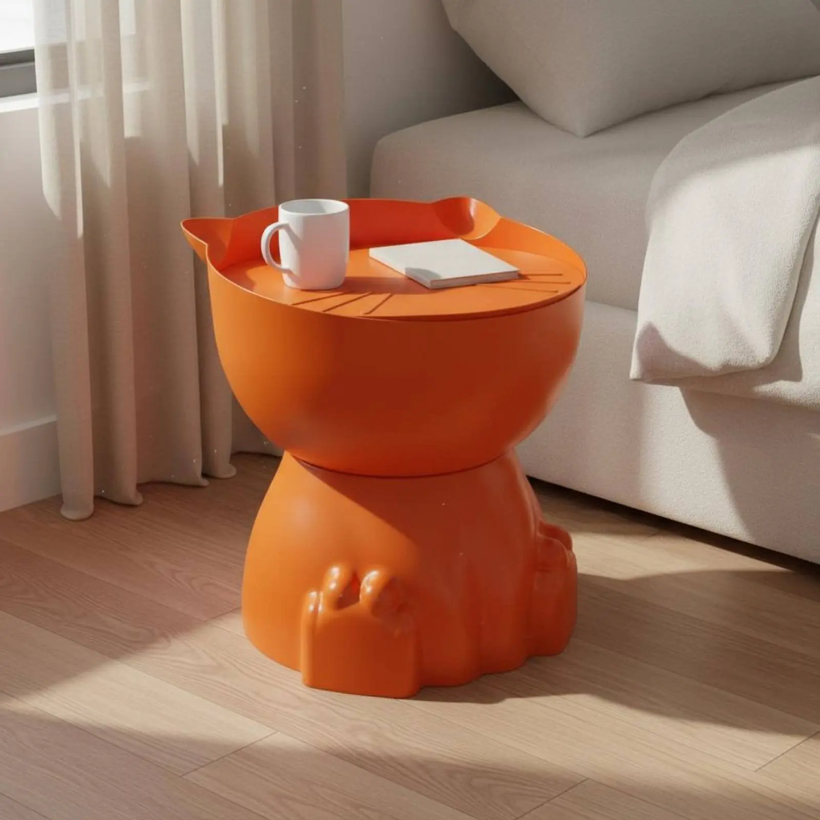 

Декоративный приставной столик Cream Design, компактный, круглый, универсальный, легко собирается, для гостиной