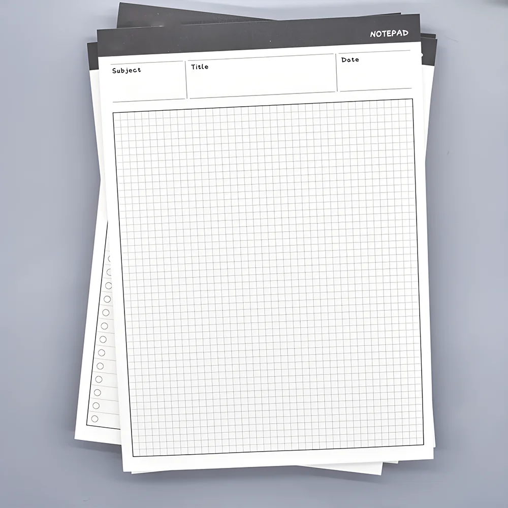 Big Size Simple Planners Notebook Memo Pad Blank Grid Line Sketchbook Notepad Checklist To Do Budget Note Book Agenda Stationery