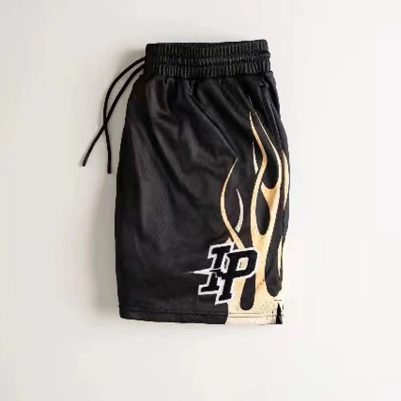 2025 NEW American Casual Shorts Men\'s Fitness Sports Basketball Running Quick Dry Summer Mesh Breathable Training Quarter Pants