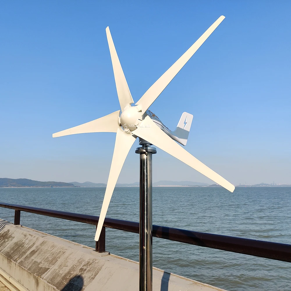 10KWh/Day System 3000W Wind Turbine With Free Charging Controller Yacht Farm Family Farm 220V With Solar Cells