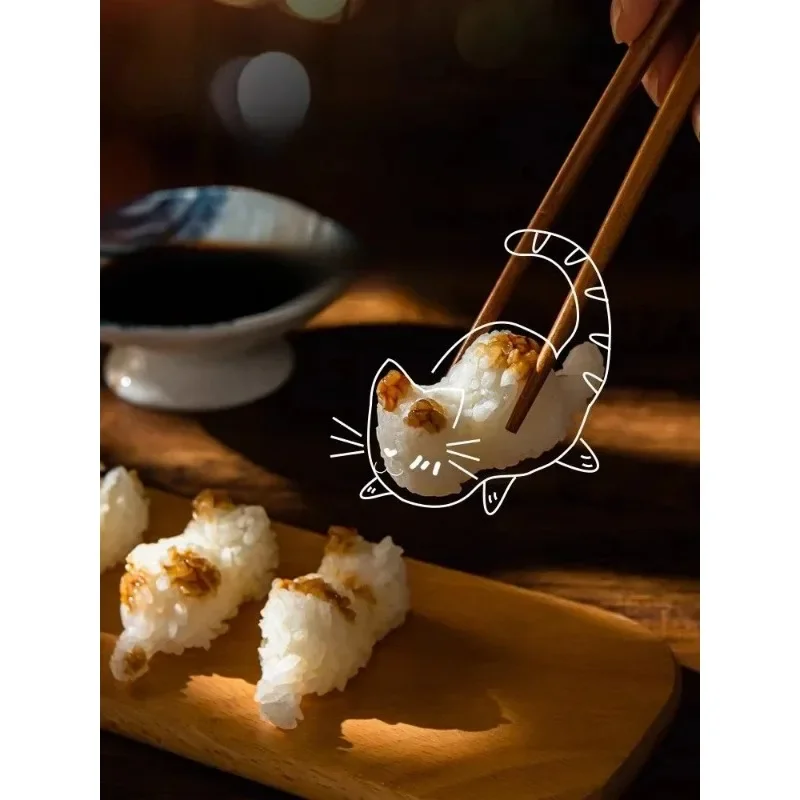 Japan Imported Cat Rice Ball Mold Baby Eating Utensils Household Plastic Sushi Molds Complementary Food Rice Molding Machine