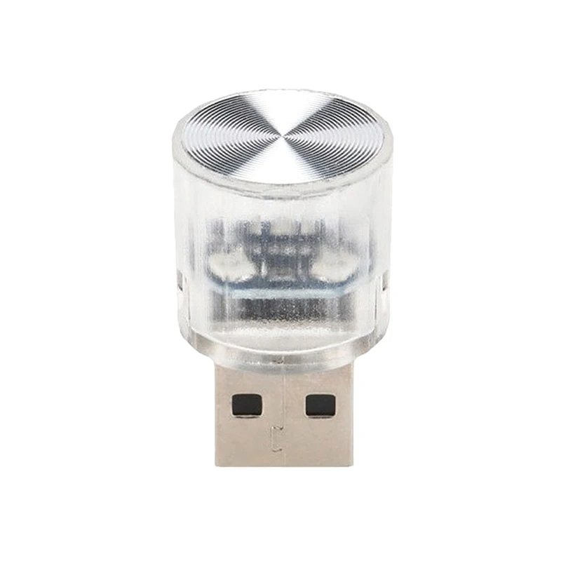 Lampe d'intérieur décorative de voiture Plug and Play portable, mini USB, lumière LED, lumière d'ambiance de fête, automobile, 1 pièce