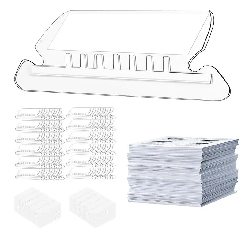 

File Folder Tabs 60pcs Transparent File Folder Tabs For Organization Quick Identification Files Labels For Workers Students And