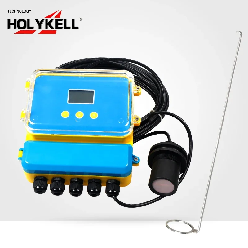 

Holykell Open Channel Flow Meter Variable Area Ultrasonic Flowmeter DC24v River Open Channel Flow Sensor