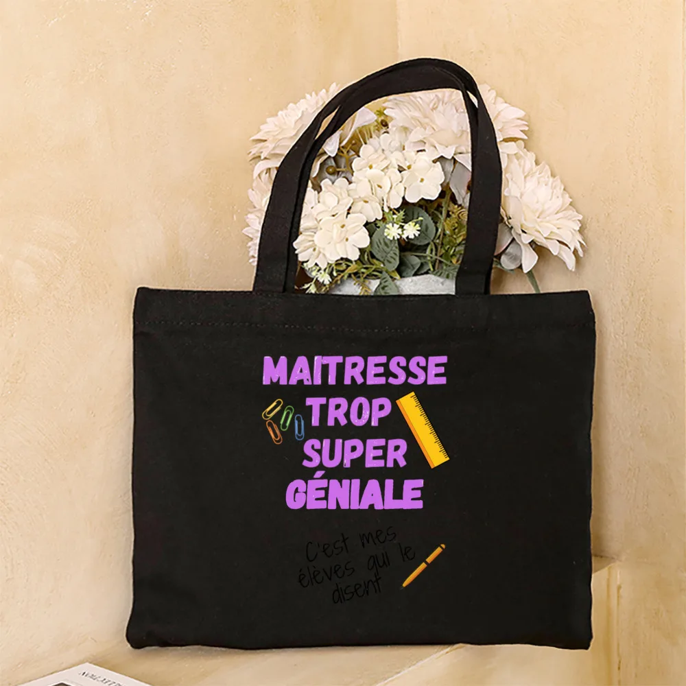 A Great Mistress Is Hard To Find Impossible To Forget Canvas Tote Bag Thank You Mistress Reusable Shopping Bags End of Year Gift