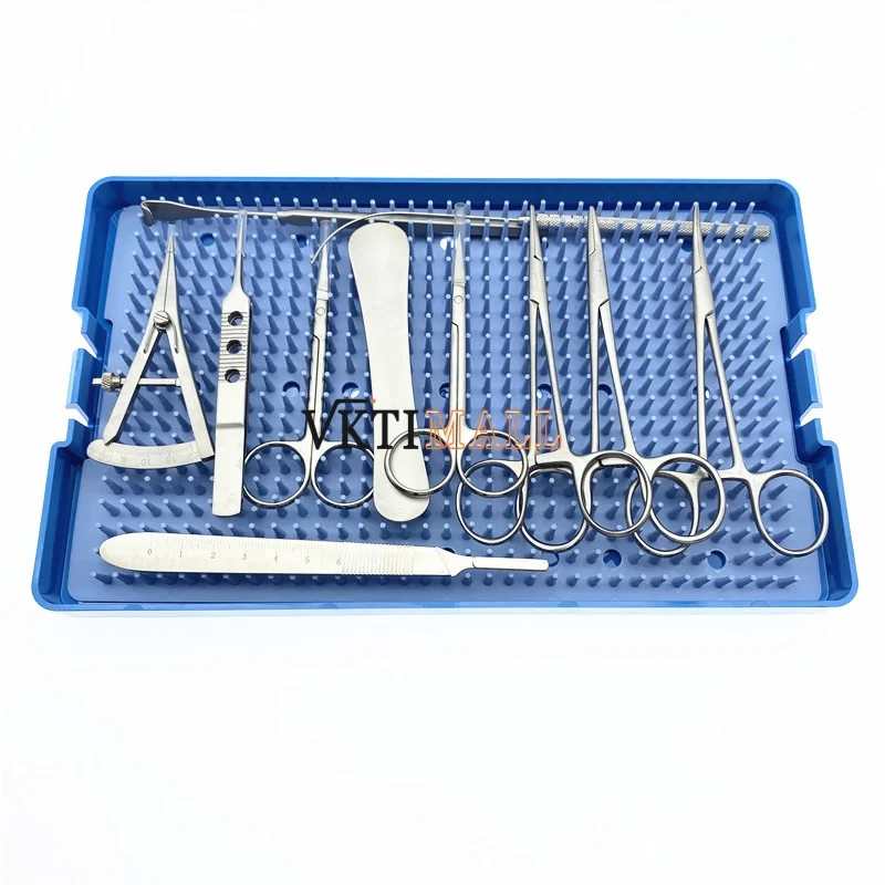 QSWTITAN Stainless Steel Double Eyelid Surgery Kit Cosmetic Instruments with Scissors, Needle Holder Hemostatic Forceps