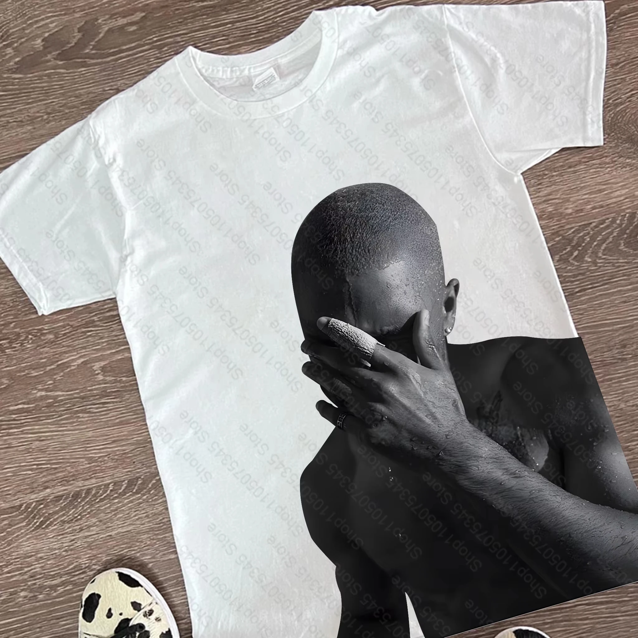 Fashion Rapper Frank Retro Graphic T Shirt Men's Women Hip Hop Ocean Album Clothing T-Shirts Y2k Unisex Blond T-shirt Tee Tops