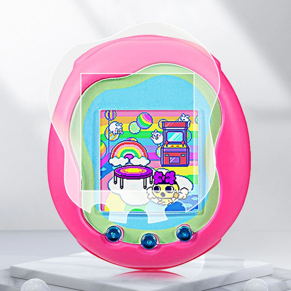 2 Pcs ฟิล์มหน้าจอ Anti-Scratch PET/TPU หน้าจอป้องกันฟิล์มป้องกันลายนิ้วมือสําหรับ Tamagotchi Uni Band สัตว์เลี้ยงอุปกรณ์เสริม