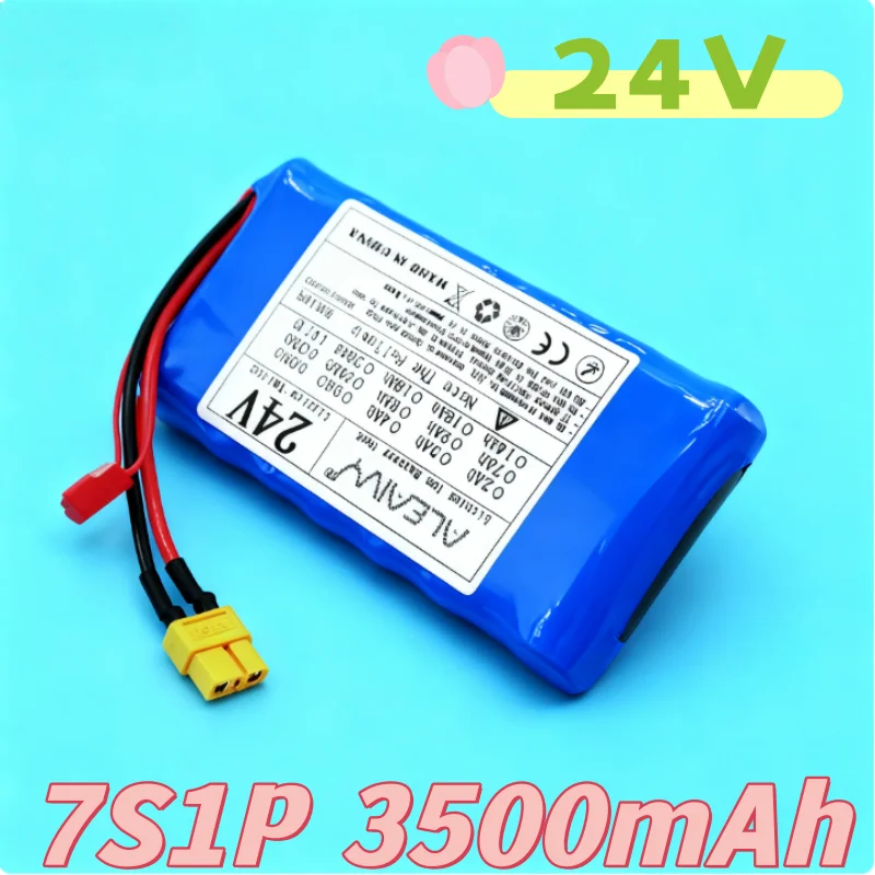 

Professional 7S1P 24V 3500mAh Lithium Battery Pack with BMS & Charger for Power Tools DIY System ultra-large capacity