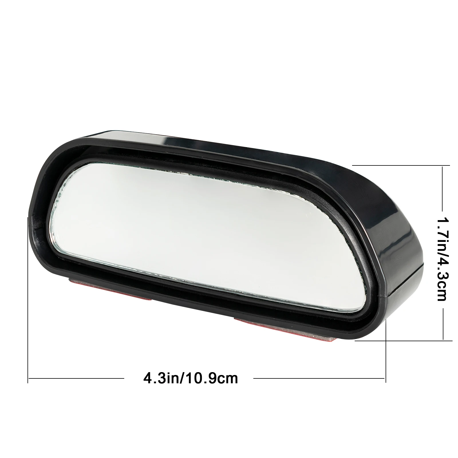 2Pcs 360 Degree Stick On Blind Spot Mirror Car Reverse Parking Road Safety Wide Angle Convex Rearview Auxiliary Rear View Mirror