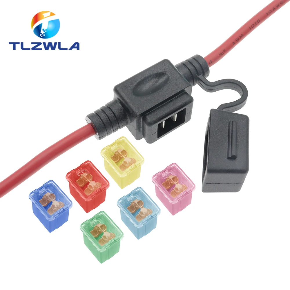 PEC LPJ Car Waterproof Fuse Holder 32V Square Fuse 12 10 8AWG 20A 30A 40A 50A 60A 80A 90A 100A 120A Fuse Box