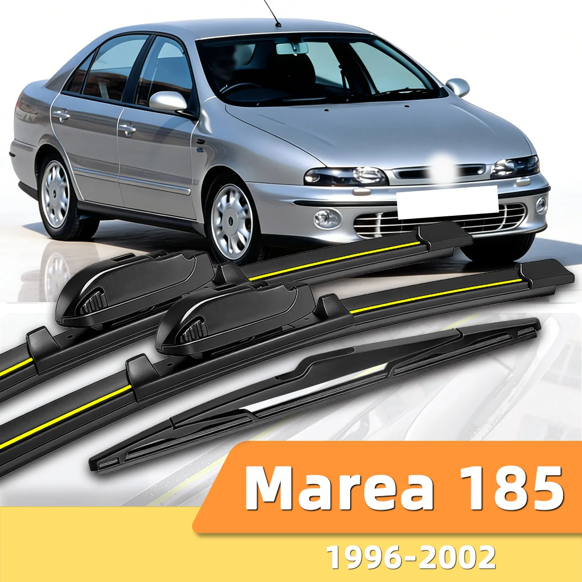 

3PCS Front And Rear Windshield Wipers Suitable For Fiat Marea 185 1996-2002 Automotive Windshield Accessories1998 1999 2000 2001