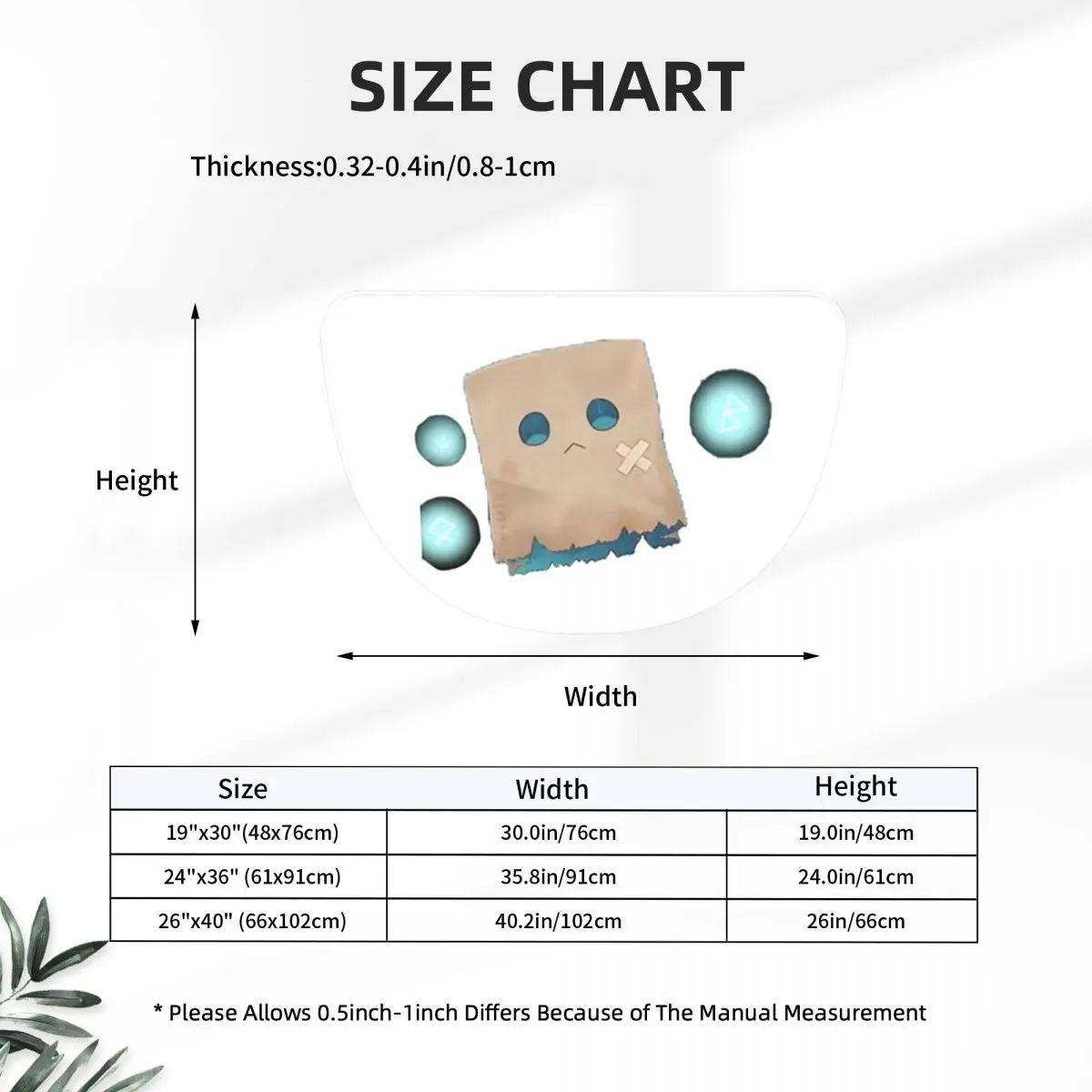 Nanashi Mumei - Nameless Friend Soft Flannel Half Round Doormat Non Slip Bathroom Mat Absorbent Floor Carpet for Home Bedroom