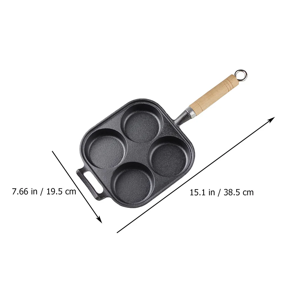 

1 шт., сковорода для яиц с четырьмя отверстиями, антипригарная многосекционная сковорода для завтрака, плита для гамбургеров, кухонная форма для яиц, инструмент для домашней кулинарии