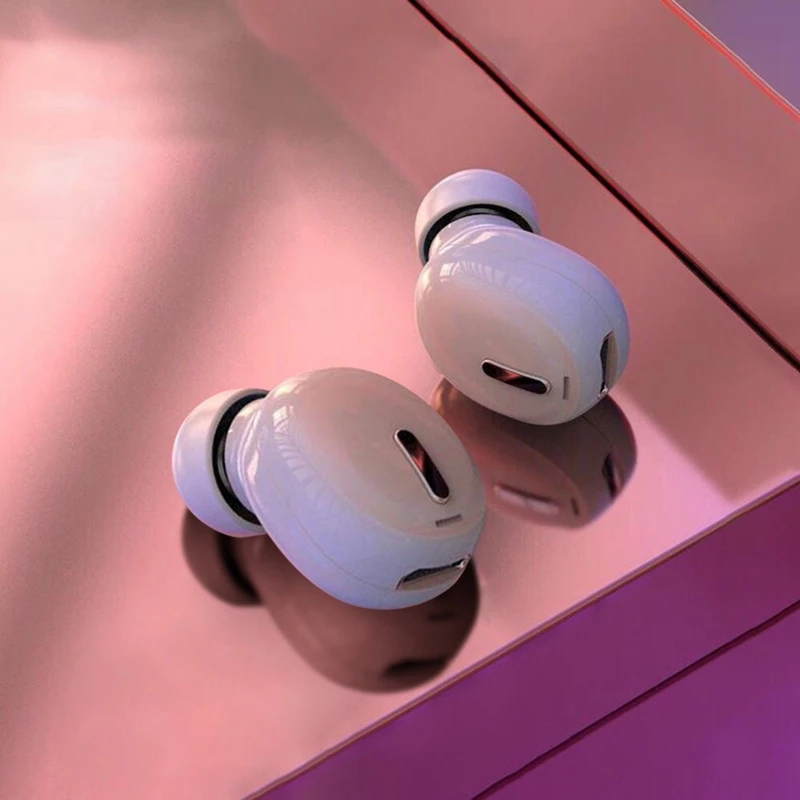 หูฟังบลูทูธมินิชนิดใส่ในหู 5.0 พร้อมไมโครโฟนแฮนด์ฟรีหูฟังสเตอริโอหูเดียวปลั๊กอุดหูธุรกิจ