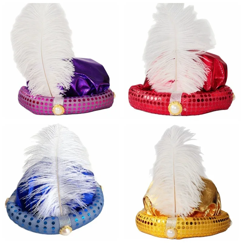 Show Props Feather Halloween Hat Adult Children Holiday Party