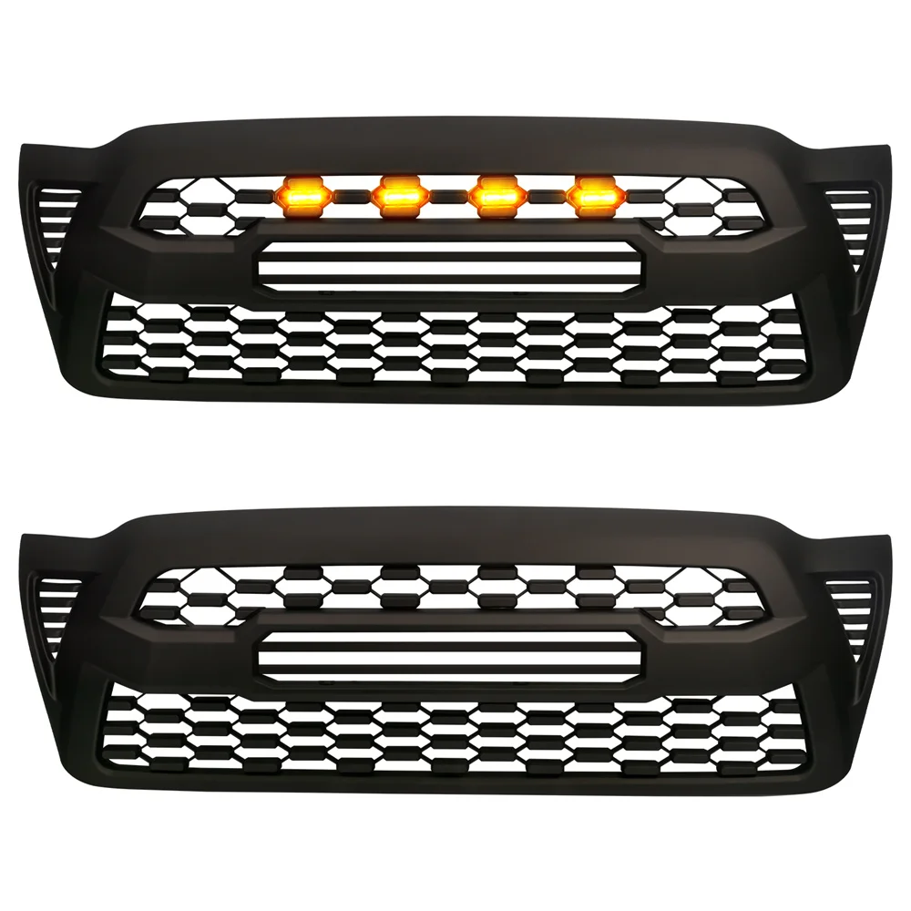 Front Racing Grills Fit for Tacoma 2005 2006 2007 2008 2009 2010 2011 Tacoma Front Abs Grille Grill Auto Accessories