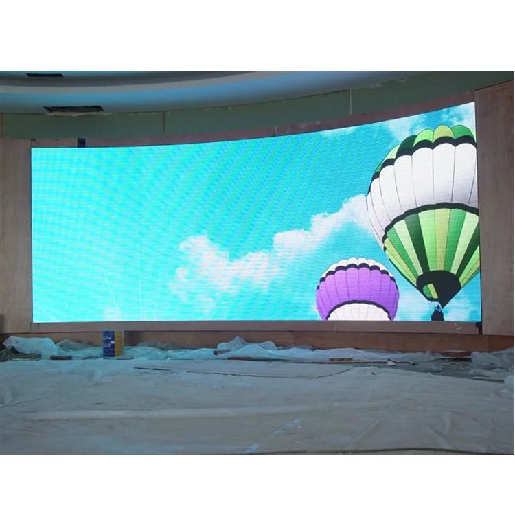 Curved Portable Stage Rental Slim Led Display Screen Stage Background Led Video Wall Rental Hanging Curved Led Display