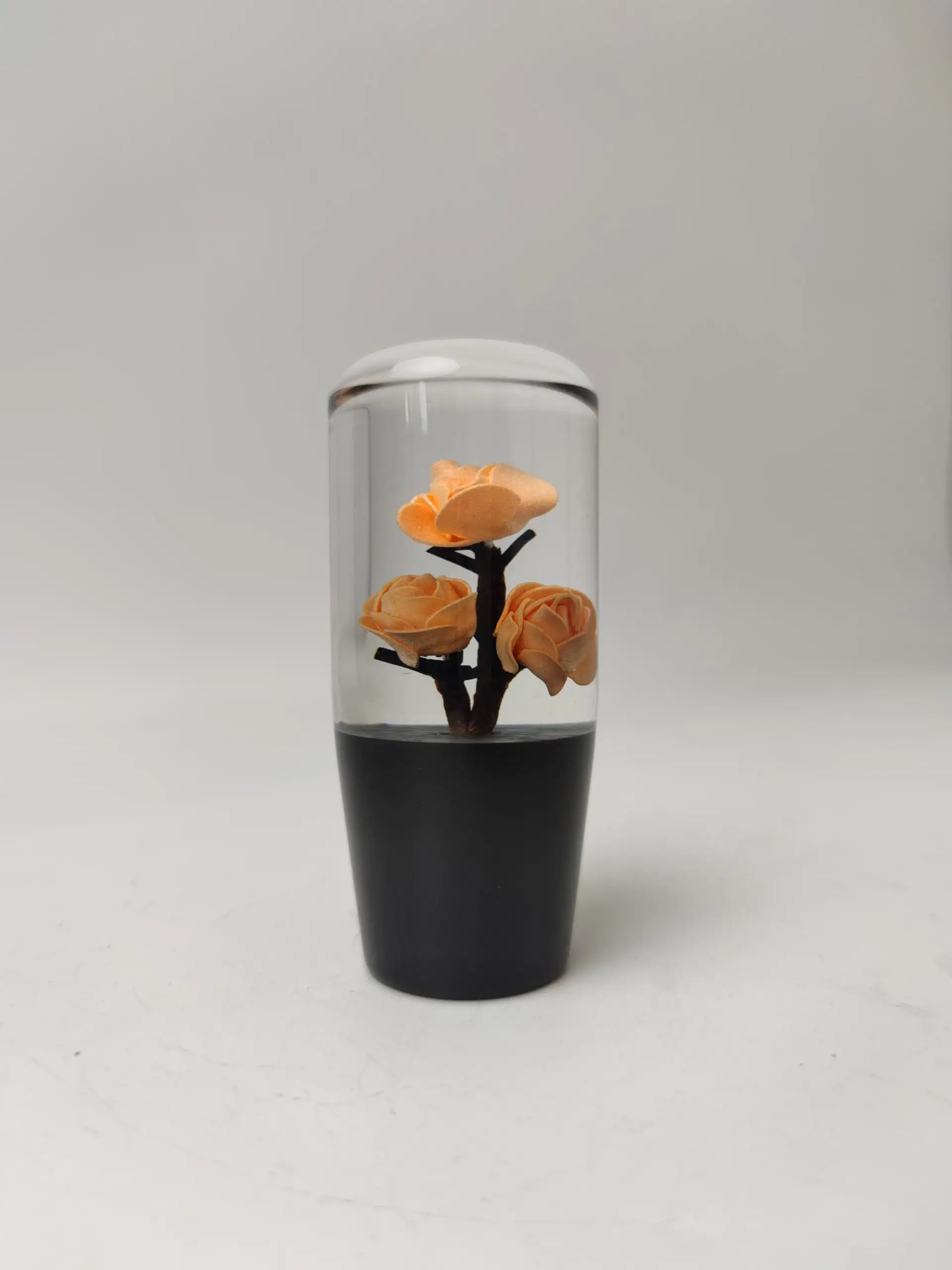 

Ручка переключения передач Tiypeor Real Flower Jdm Style, прозрачная акриловая разноцветная ручка переключения передач для универсального