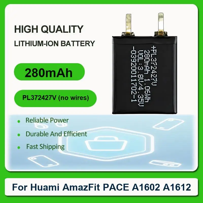 Battery For Huami AmazFit Stratos II 2 Smart Sport Watch Bip A1608/S/S Lite/1S PACE A1602 A1612
