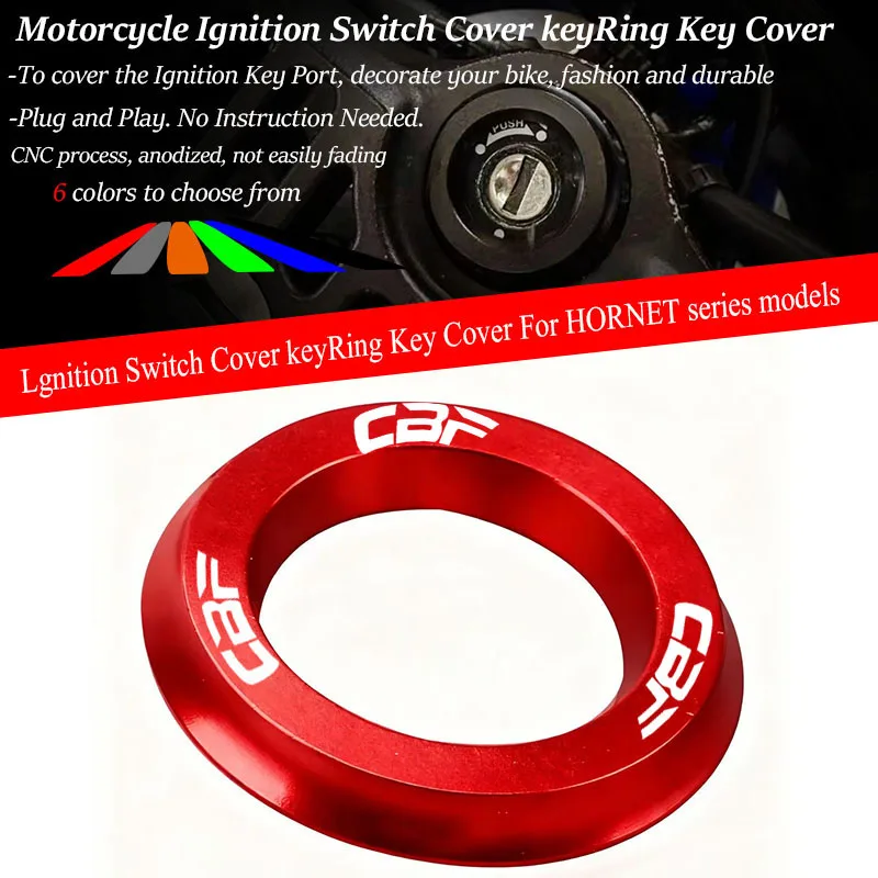 

CBF логотип мотоцикла для HONDA CBF крышка переключателя зажигания кольцо защита CBF125 CBF190R CBF500 CBF600 CBF1000 cbf 125 аксессуары