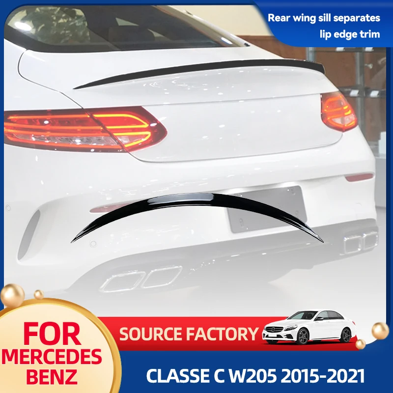 

Внутренние наклейки для Mercedes Benz C Class W205 C205 C43 C63 C180 C200 C300 C350 AMG Coupe 2015-2021 Задний автомобильный спойлер Wing Trun