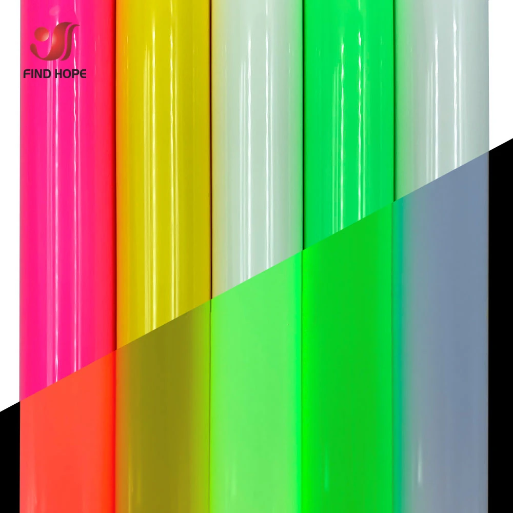 

5 цветов, светящийся в темноте теплопередача, винил 50x100 см, рулон, светящаяся железная пленка для спортивной одежды, безопасность, сделай сам, текстиль, домашний декор