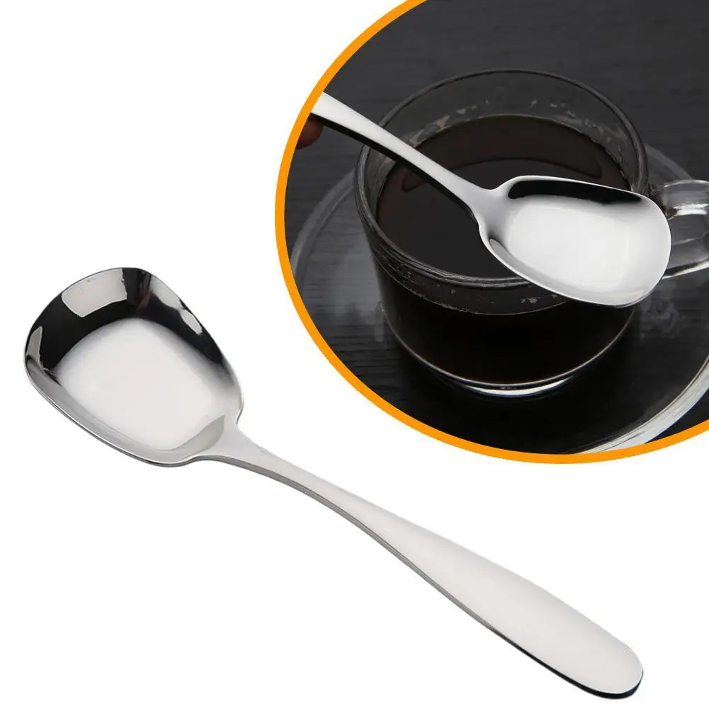 Stainless Steel Soup Spoon Ice Cream Spoon Watermelon Tableware Creativity Restaurant Spoons Spoon Long Handle B3m7