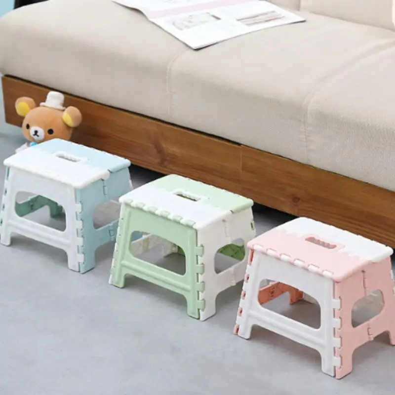 1PC Folding Thickened Plastic Stool Camping Folding Stool Portable Stools