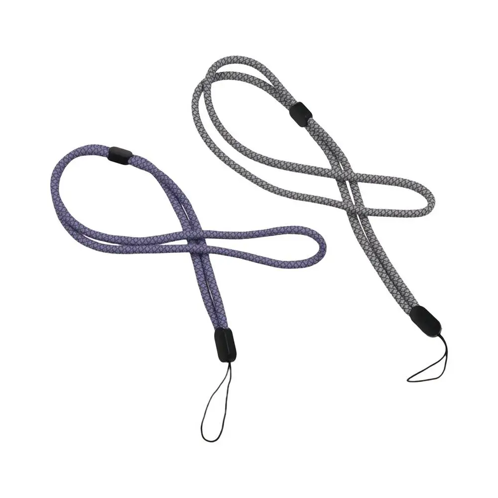 Universal Fluorescent Long Phone Lanyard Neck Hanging Adjustable Cell Phone Strap Nylon Anti-lost Mobile Phone Chain Phone Case