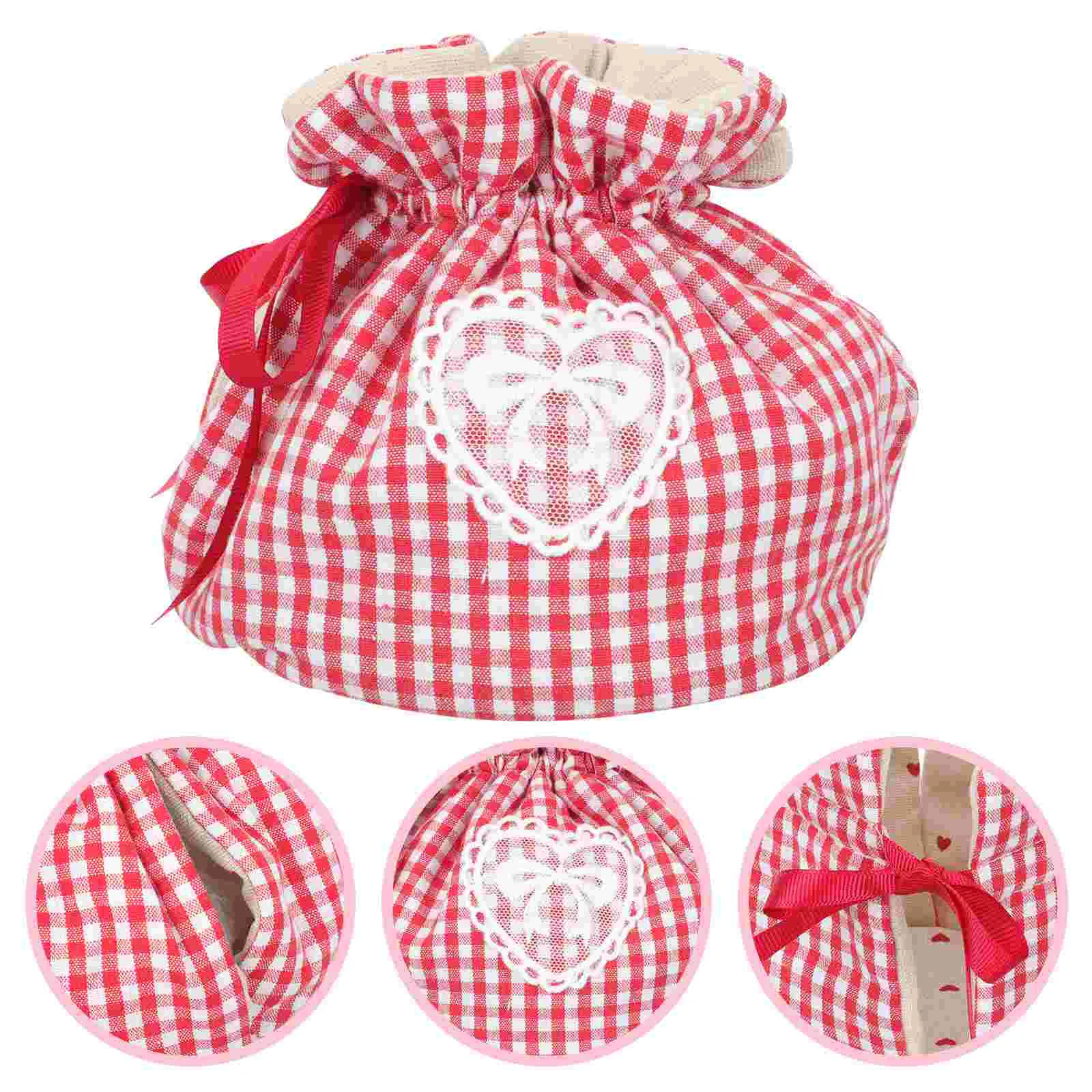 Teapot Dust Cover Water Kettle Outdoor Sleeve Drawstring Warmer for Home Household Bottle Cotton Insulated Portable