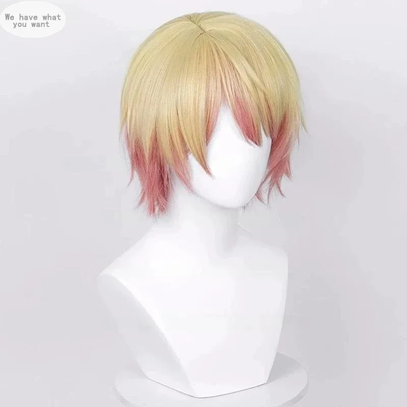 Tenma tsukasa peruca cosplay 30cm perucas curtas resistente ao calor cabelo sintético anime perucas de halloween