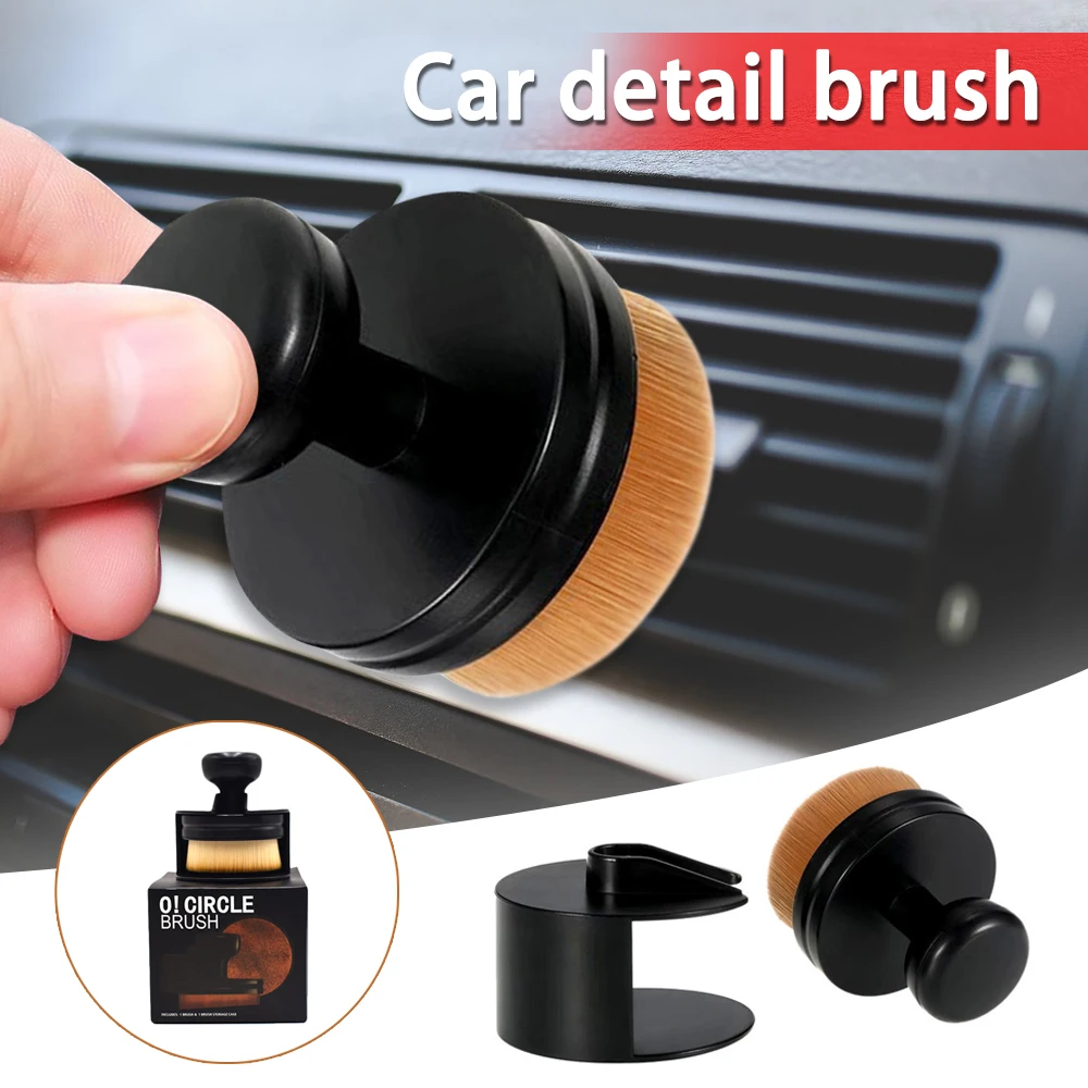 Single Brush with Box Seal Foundation Brush Soft and Fast Portable Tool Car Cleaning Auto Detailing Brush Car Wash Tools