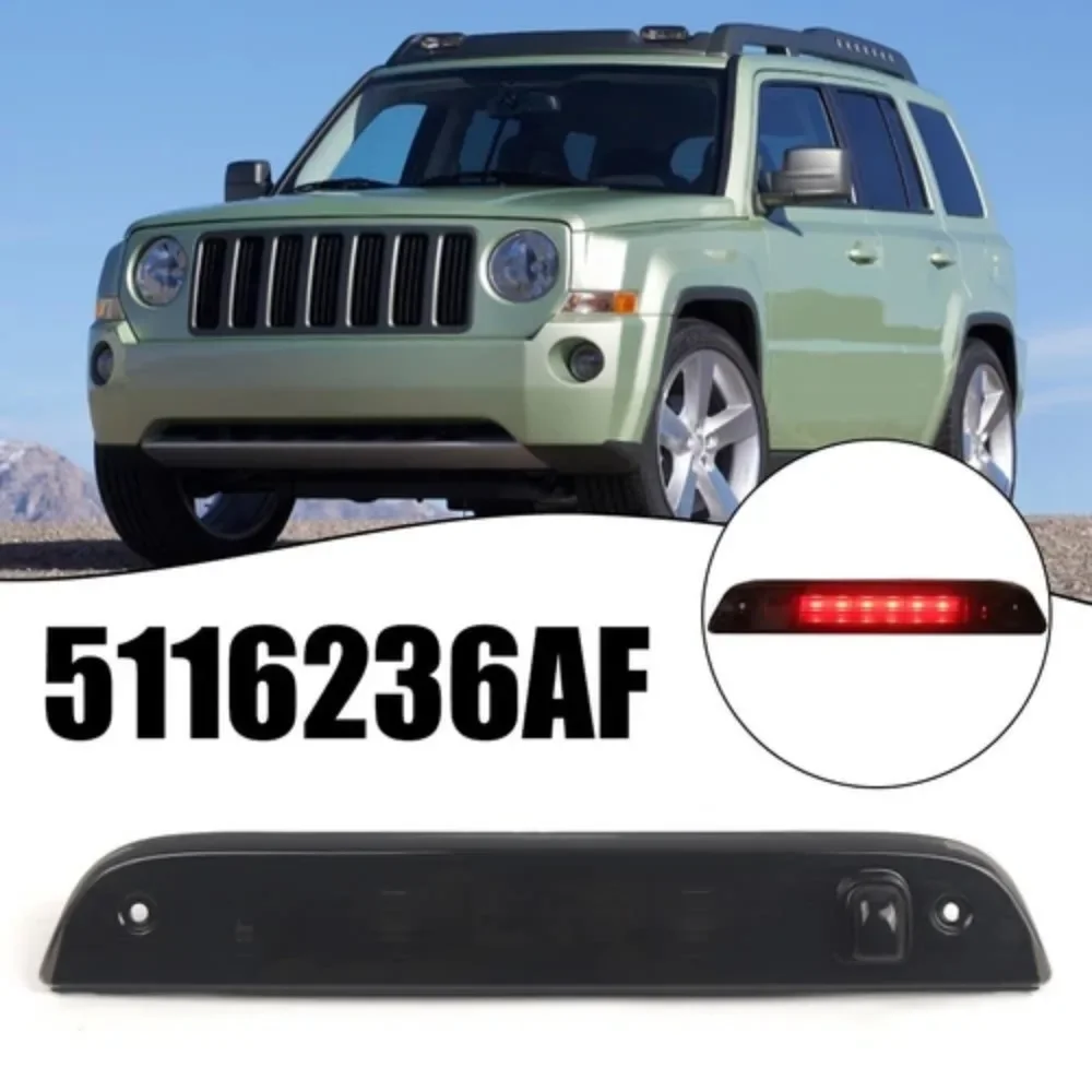 Black/Red Rear High Level Stop Lamp Car Accessories Third LED High Mount Rear Brake Light 5116236AF For JEEP PATRIOT 2007-2017